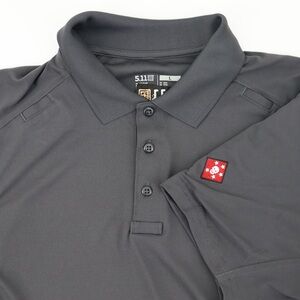 5.11 Tactical Men's Dark Gray Polo Shirt Sz L